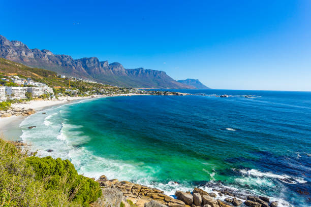 istock Clifton beach without people at noon 671146834