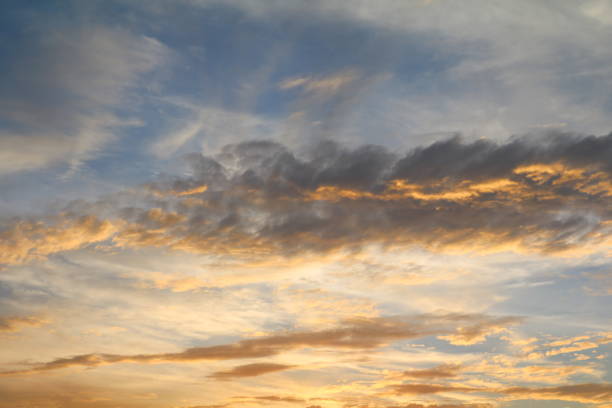 istock sky in sunset and  cloud, beautiful colorful evening nature 671152814