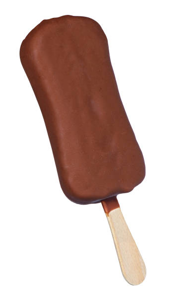 istock Chocolate ice cream on a wooden stick 671155740