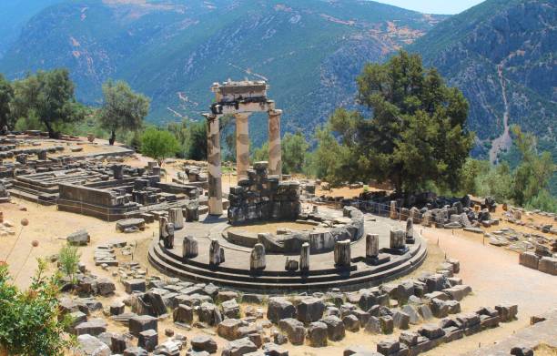 istock Temple of Athena Pronaia in Delphi, Athens 671155768