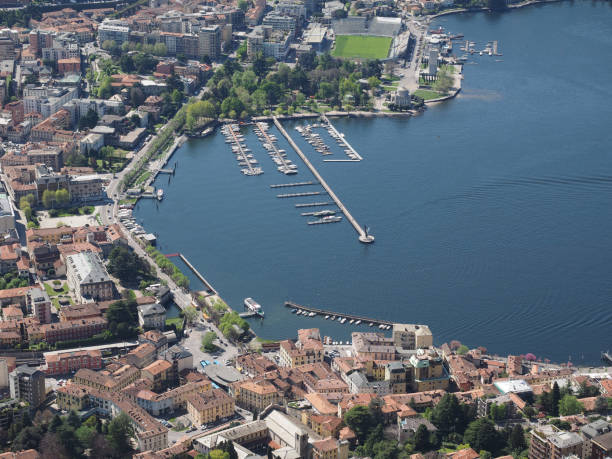istock Aerial view of Como 671173098