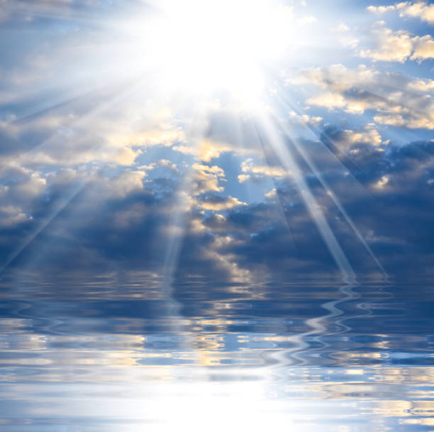 istock beautiful blue sky with bright sun 671182816