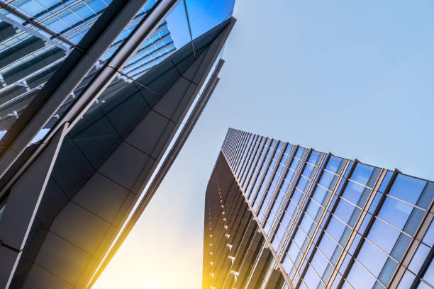 istock low angle view of skyscrapers 671183170