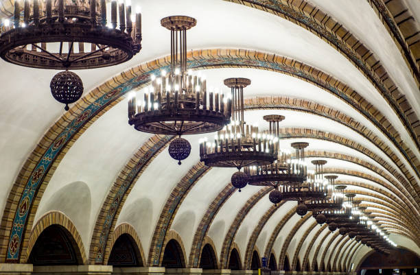 istock Pavilion of the Kiev Metro 671192408