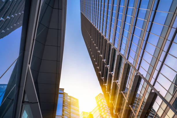 istock low angle view of skyscrapers 671192696