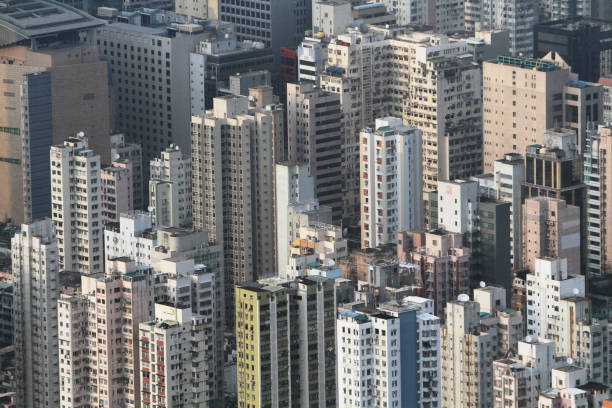 istock Panoramic view of Hong Kong skyline China 671193492
