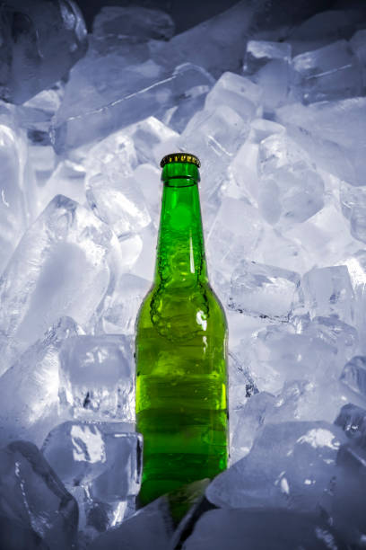 istock Bottles of beer on ice 671196324