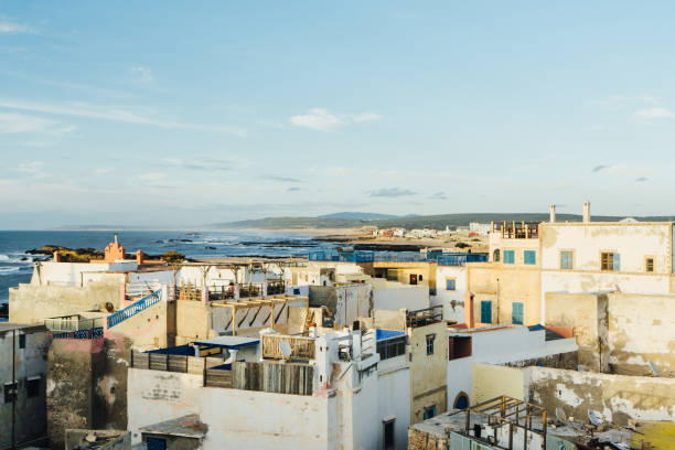 View from roof on Essaouria, Morocco