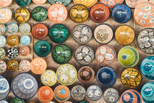 Plates on  Market in Essaouira, Morocco