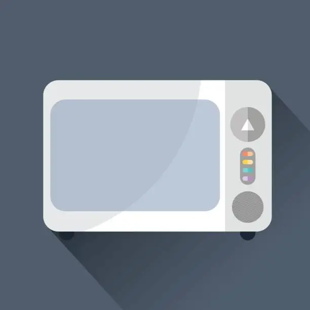 Vector illustration of microwave