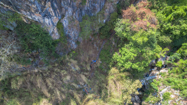 istock aerial photography above amazing cave. 671216888