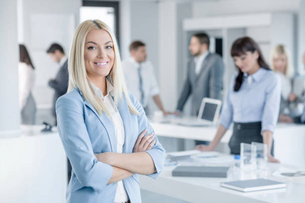 istock Businesswoman portrait 671217028