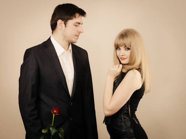 istock Elegant couple on perfect date. 671227814