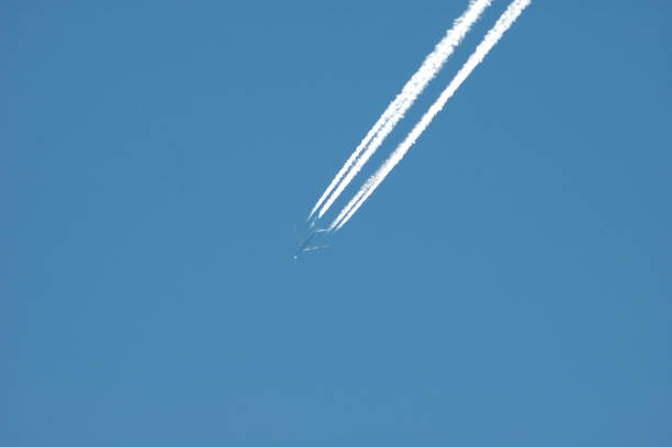 istock Airplane in the sky in Spain 671231614