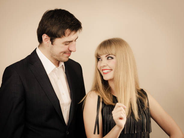 istock Elegant couple on perfect date. 671236688