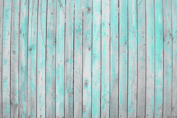 istock blue old wooden fence 671243176