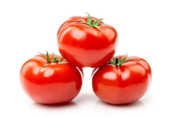 istock Isolated image of a tomato on a white background 671247970