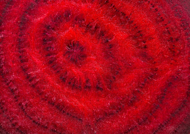 textur von einem rohen rote beete hautnah. - close up macro stock-fotos und bilder