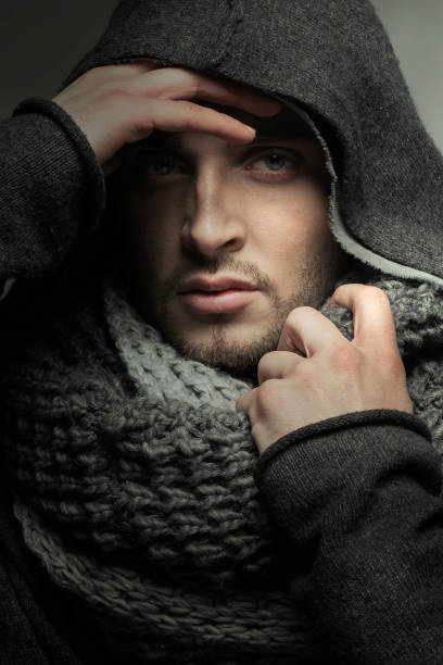 istock Handsome young man in a hood 671265212
