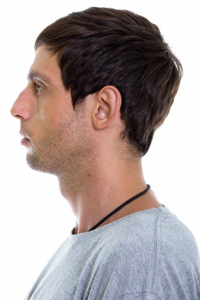istock Profile view of face of young handsome man 671265564