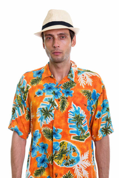 istock Studio shot of young handsome tourist man ready for vacation 671273648