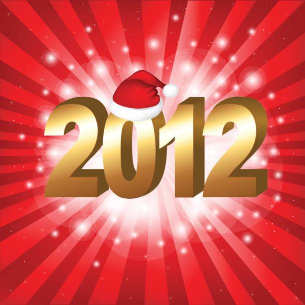New Year Background New Year Background, Vector Illustration january 2012 calendar stock illustrations