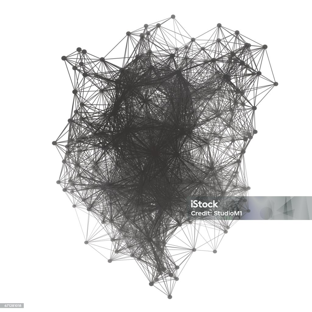 Structure Wireframe Vector Connection Structure Wireframe Illustration Stock Illustration ...