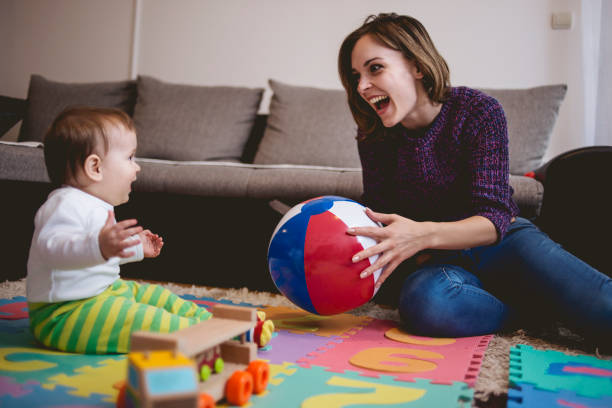 istock Playful mother enjoying with her son 671300178