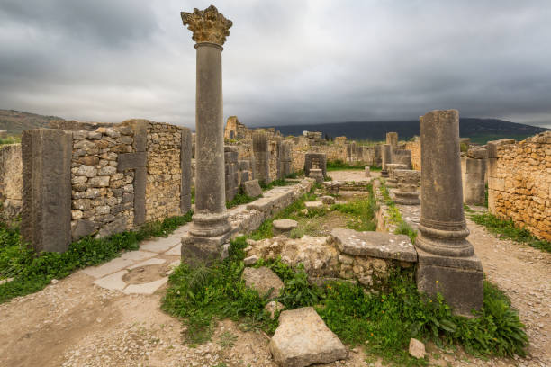 istock Excavations in the Archeologique de Volubilis, Morocco. 671314182