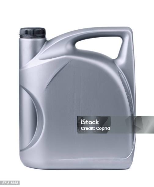 Plastic Canister Stock Photo - Download Image Now - Canister, Crude Oil, Cut Out