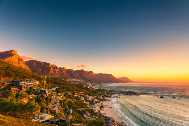 istock Clifton beach without people in the late afternoon 671323768