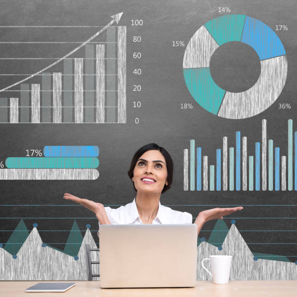 istock Successful businesswoman working on laptop 671331016