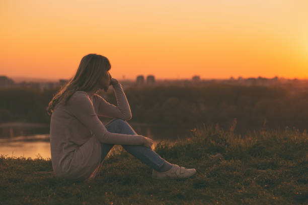 istock Sda woman at the sunset 671334718