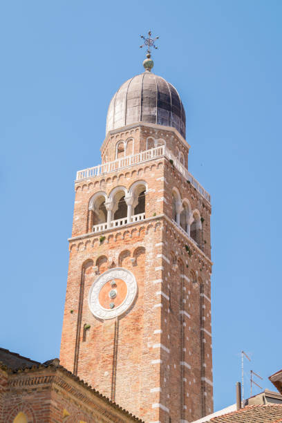istock Bell tower in Chioggia, Venice lagoon, Italy. 671335044