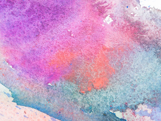 istock Color and texture of water color on paper 671335092