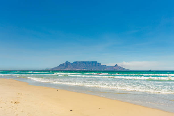 istock Table Mountain as seen from Bloubergstrand 671342422