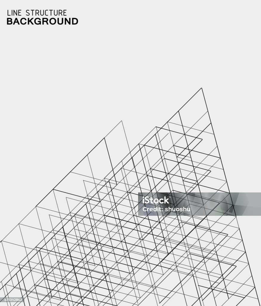 Abstract Line Structure Background Stock Illustration - Download Image ...