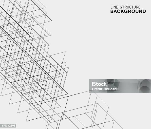 Abstract Line Structure Background Stock Illustration - Download Image ...