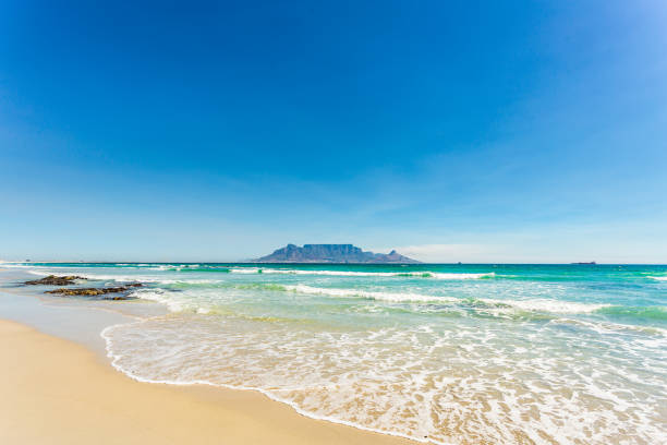 istock Table Mountain as seen from Bloubergstrand 671345790