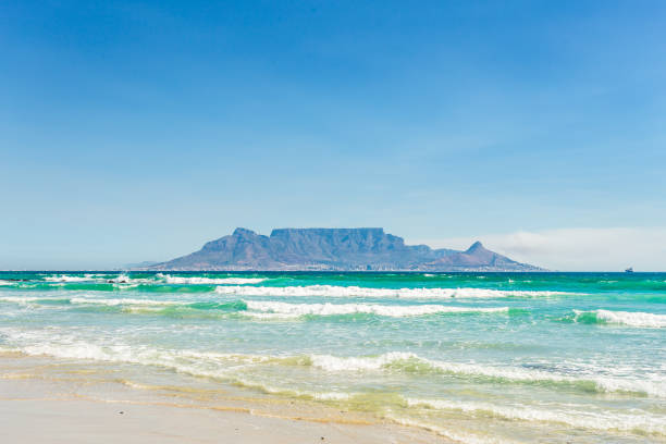 istock Table Mountain as seen from Bloubergstrand 671346120
