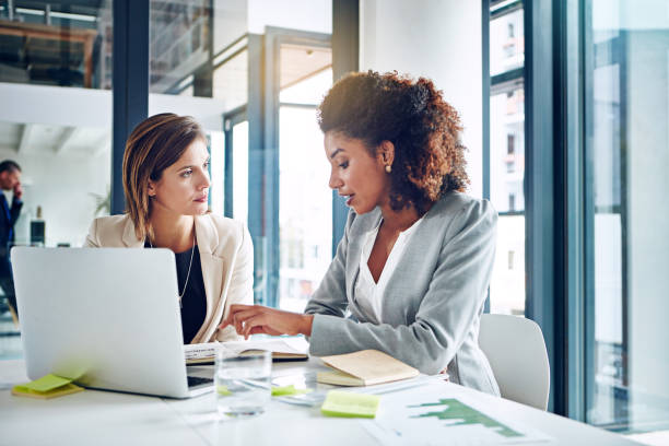 istock Working meticulously through their top strategies 671352870