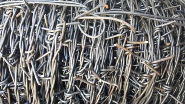 istock Coil of barbed wire 671353346