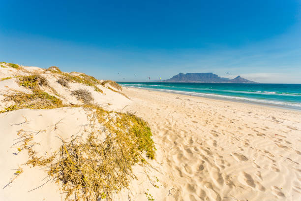 istock Table Mountain as seen from Bloubergstrand 671357240
