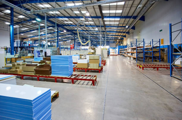 istock Inside of factory shop floor 671360228