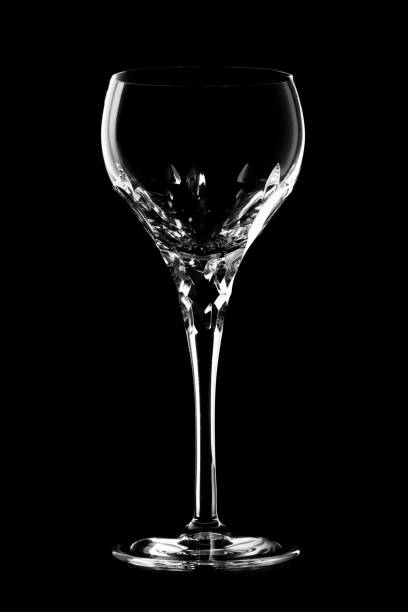 istock Glass of wine on black background. 671362186