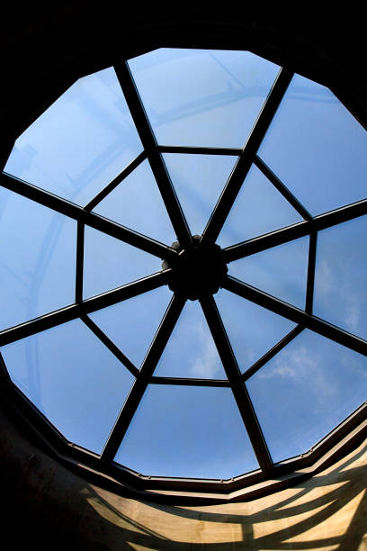 istock View of the sky through the window in the ceiling 671364734
