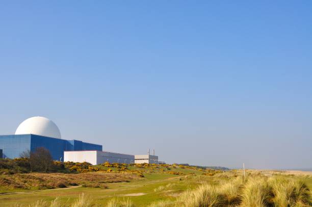 Sizewell nuclear power plant stock photo