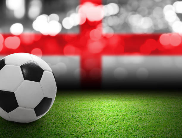 Soccer ball on the soccer field