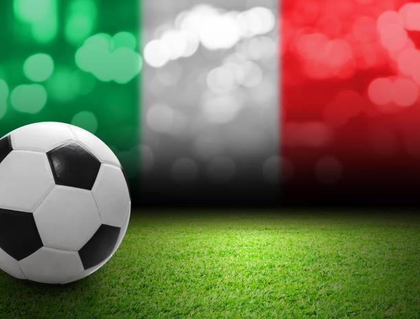 istock Soccer ball on the soccer field 671375876