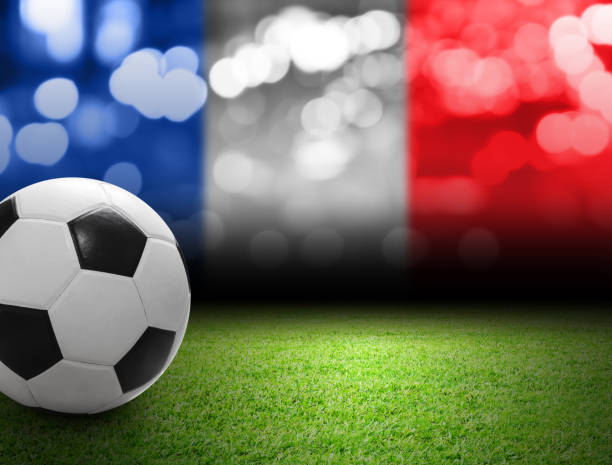 istock Soccer ball on the soccer field 671375966